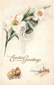 Vintage Postcard 1915 Easter Greetings Holiday Special Celebration Eastertide