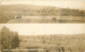 1915 Looking East Independence Oregon RPPC Photo 13576 Postcard #13 