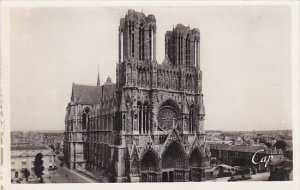 France Reims La Cathedrale Real Photo