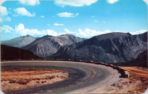 Postcard CO Scene on Trail Ridge Road in Rocky Mountain National Park