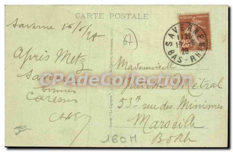 Old Postcard Saverne Old House