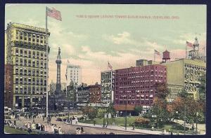Public Square Euclid Avenue Cleveland Ohio unused c1910's