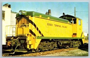 Railroad Locomotive Postcard - Essex Railway 104