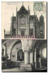 Old Postcard St Julien Vouvantes L & # 39Eglise and the Crypt