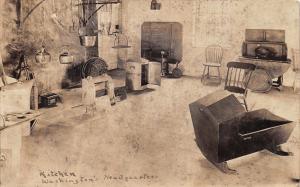 NEWBURGH NY~GEN WASHINGTON'S HEADQUARTERS KITCHEN REAL PHOTO POSTCARD 1920-30s