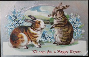 To Wish You a Happy Easter Rabbits