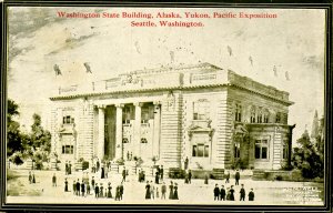 WA - Seattle. 1909 Alaska-Yukon-Pacific Expo. Washington State Bldg