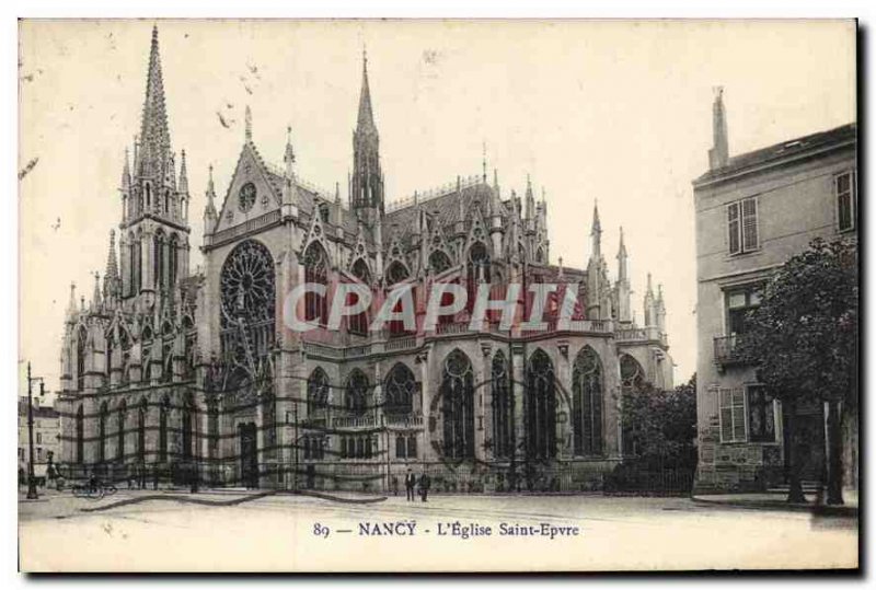 Old Postcard Nancy Church St. Epvre