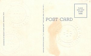 Vintage Postcard Will Rogers Tomb & Garden Claremore Oklahoma C.T. American Art