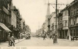 UK - England, Southampton, High Street Circa 1900 - Tuck Town & City Series