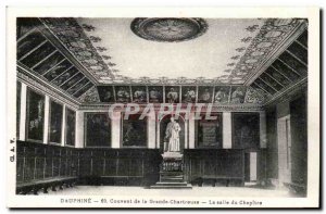 Dauphine Postcard Old Convent of the Grande Chartreuse The chapter room