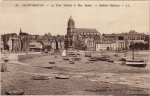 CPA SAINT-SERVAN-sur-MER Le Port Solidor a Mer Basse (1251269)