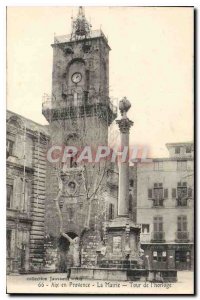 Old Postcard Aix en Provence The Mayor Clock Tower