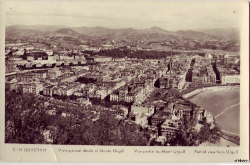 PARTIAL VIEW FROM URGULL SAN SEBASTIAN, SPAIN