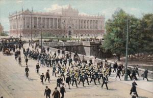 Sweden Stockholm Roksdagshuset Military Band On Parade