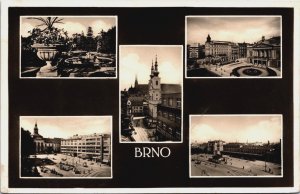 Czech Republic Brno Multiview Vintage RPPC C071