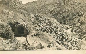 C-1910 Woman Drainage Tunnel Wagon Creek RPPC real photo postcard 12