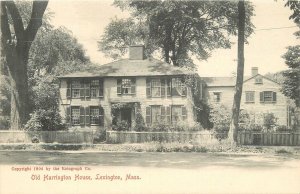 Postcard Massachusetts Lexington Old Harrington House C-1910 undivided 23-11046