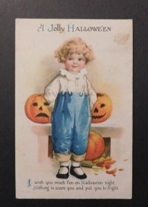 1920 USA Halloween Postcard Cover Kirkwood PA to Bellevue OH