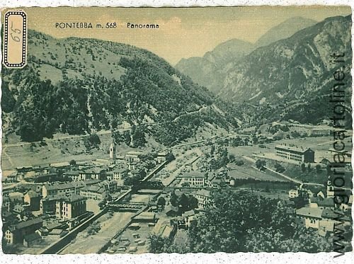 03694 vintage postcard: UDINE - PONTEBBA-