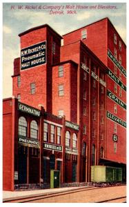 Michigan  Detroit ,  H.W.Rickel & Co. Malt House and Elevators