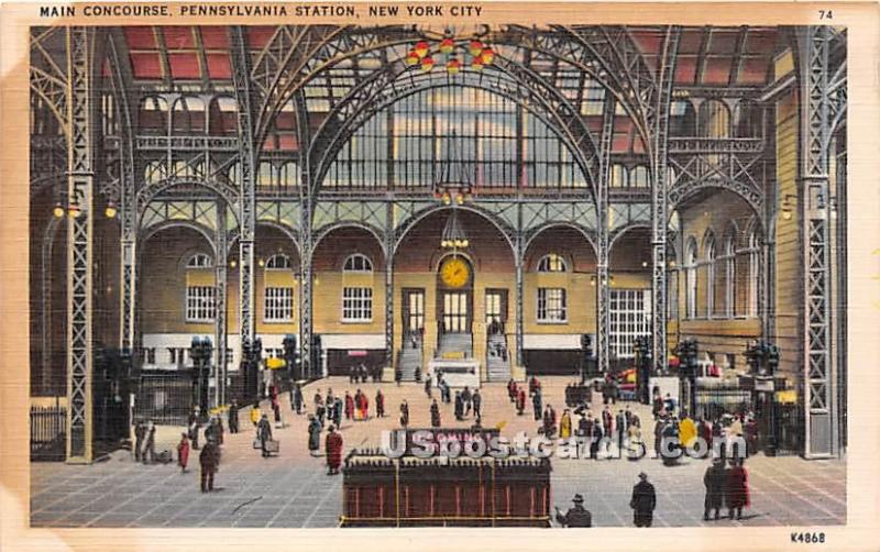 Main Concourse, Pennsylvania Station New York City NY Unused