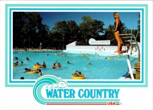 Williamsburg, VA Virginia  WATER COUNTRY USA  Theme Park Wave Pool  4X6 Postcard