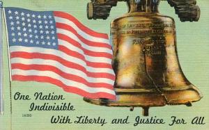 USA Flag and Liberty Bell
