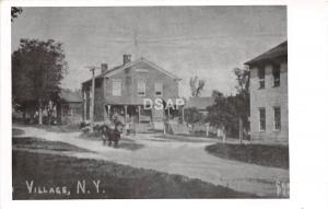 C63/ Village New York NY Real Photo RPPC Postcard c1950 Reprint Horse Store