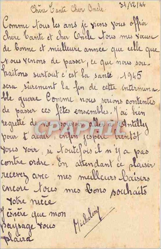 Old Postcard Meilleurd Old New Year