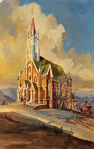 St. Mary's in the Mountains VIRGINIA CITY Nevada Painting 1968 Vintage Postcard