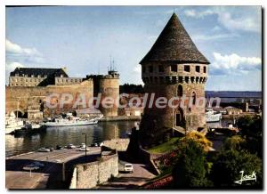 Postcard Modern Colors De Bretagne Brest Tour Tanguy And Chateau