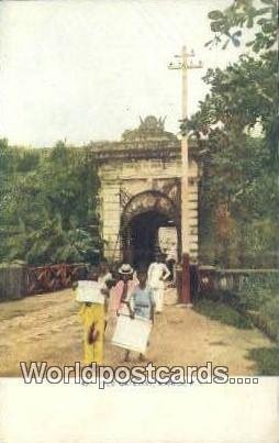 Old Gateway Manila Philippines Writing On Back 