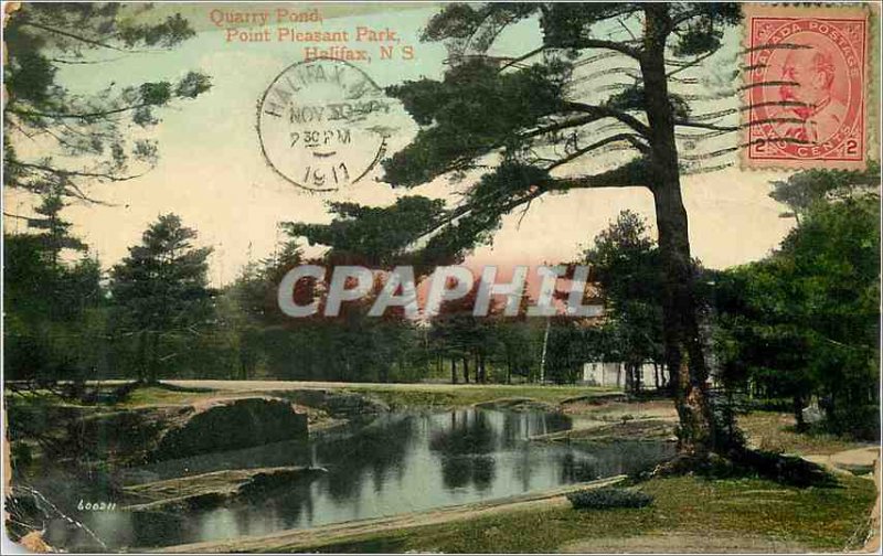 Postcard Old Quarry Pond Point Pleasant Park Halifax NS