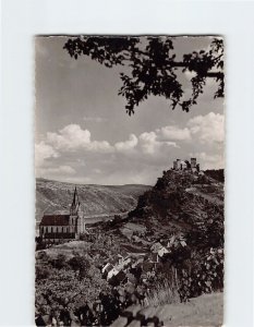 Postcard Liebfrauenkirche u. Schönburg Oberwesel Germany