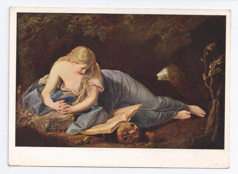 Bussende Magdalena Painting Batoni Penitent Magdalene