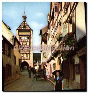 Postcard Modern picturesque Alsace Riquewihr Dolder