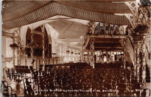 Interior Winter Gardens Palace Pier Brighton AW Wardell RPPC Postcard E85