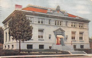Public Library Huntington IN USA Postcard