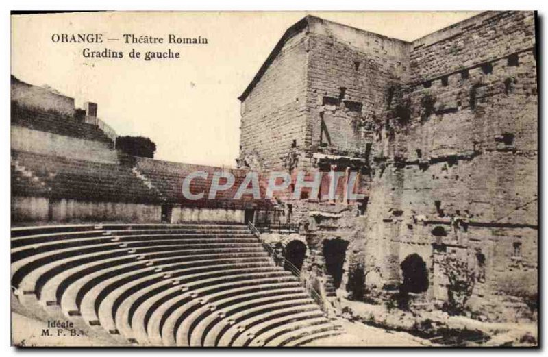 Postcard Old Orange Roman Theater Bleachers From Left