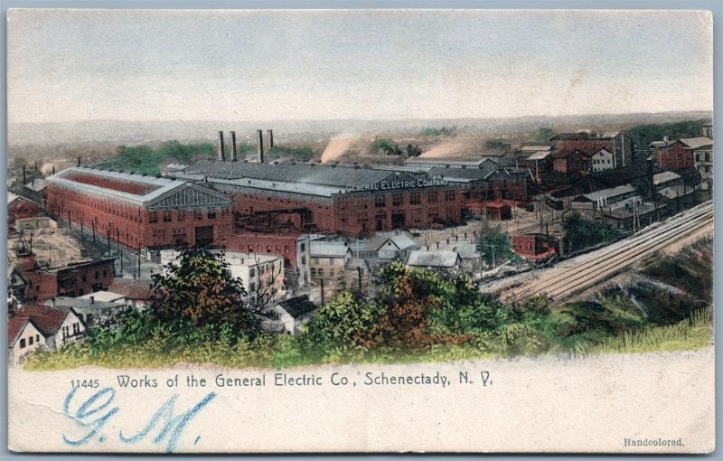 SCHENECTADY NY WORKS OF GENERAL ELECTRIC CO. 1907 UNDIVIDED ANTIQUE POSTCARD