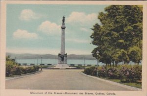 Canada Quebec Monument Of The Braves