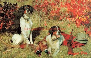 Hunting Dogs, Rifle, There Pheasant Catch, Dexter Press No. 13416-B