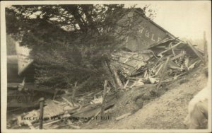 CV Train Wreck Vermont May 14 1911 Real Photo Postcard G19 Tree Pulled Up