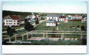 OGUNQUIT, Maine ME ~ Birdseye THE VILLAGE ca 1900s UDB ~ York County Postcard