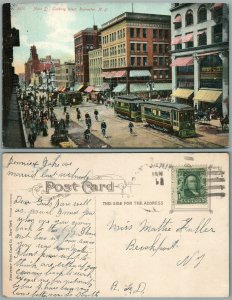 ROCHESTER N.Y. MAIN STREET ANTIQUE POSTCARD