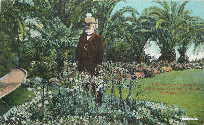 c1910 AK Smiley Private Grounds Smiley Heights REDLANDS CA Newman postcard 4968