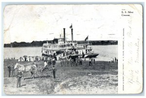 1907 SS Silver Crescent Steamer Ship Davenport Iowa IA Posted Antique Postcard