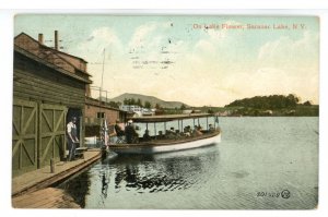 NY - Adirondacks, Saranac Lake. On Lake Flower