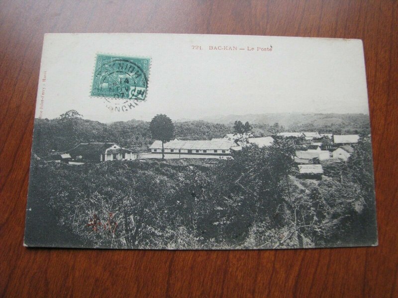 French Indo China Postcard Used 1907 Postmark Bac-kan Backan